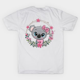 Cute koala and flowers T-Shirt